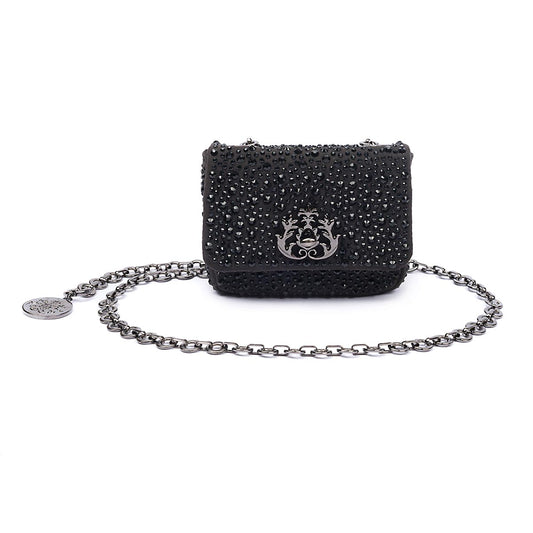 BOLSA NANO JOLIE CRISTAIS PRETO
