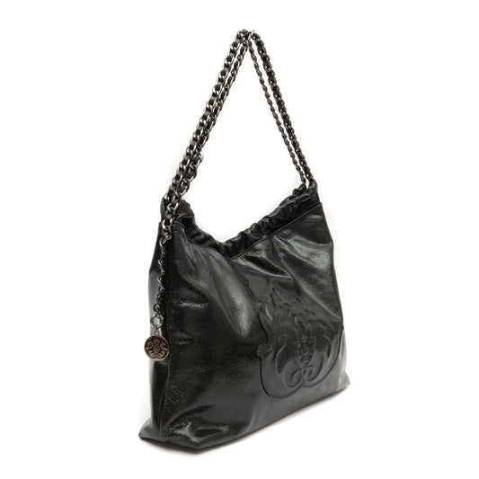BOLSA DAYSE HOBO MAXI EM COURO BODAN ONIX