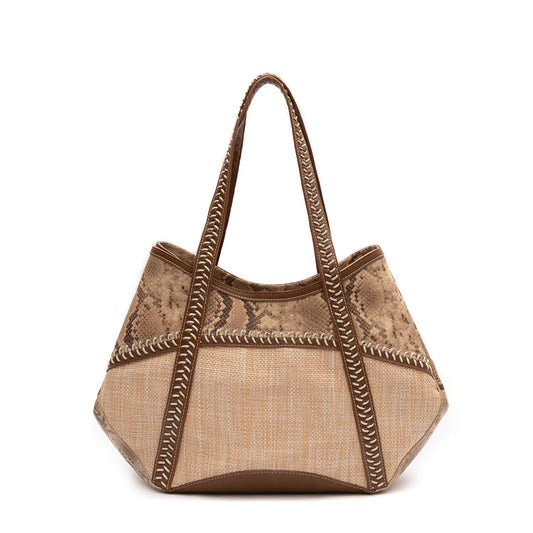 BOLSA TOTE MAIA GRANDE COBRA CLARA