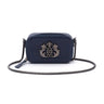 BOLSA MINI DANCE EM COURO LIZARD MARINHO