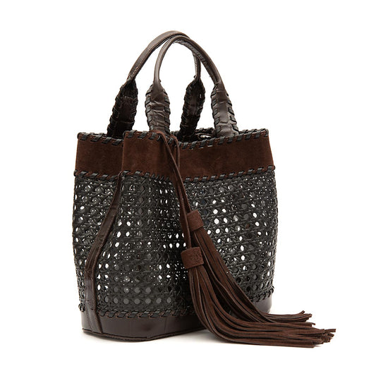 BOLSA TOTE RESORT SEXTAVADA MÉDIA CAMURÇA CAFÉ