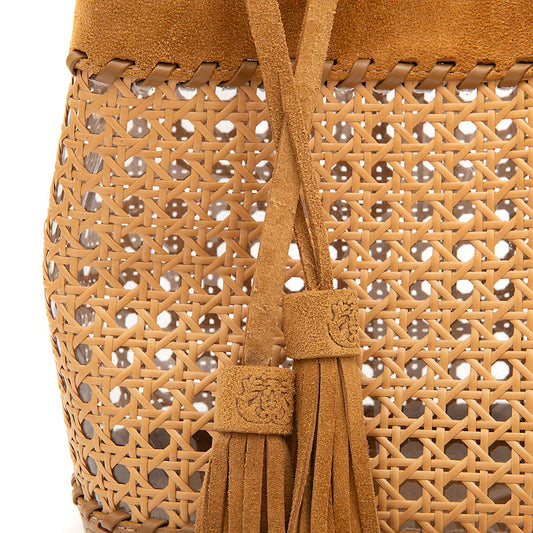 BOLSA TOTE PALHA SEXTAVADA MÉDIA CAMURÇA MEL