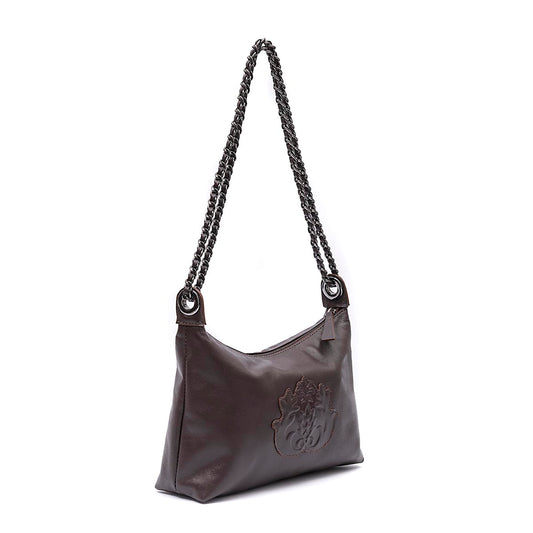 BOLSA DAYSE CROSSBODY PEQUENA COURO SOFT EXPRESSO ONIX