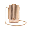 BOLSA CLUTCH CANTIL MINI METAL OURO
