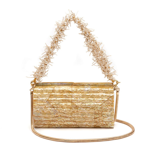 CLUTCH MADREPÉROLA PEQUENA BAGUETE