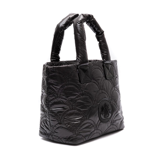 BOLSA TOTE PUFFER PEQUENA NYLON PRETO