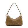 BOLSA ÍSIS WOVEN SHOULDER COURO TRESSÊ PEQUENE PISTACHE
