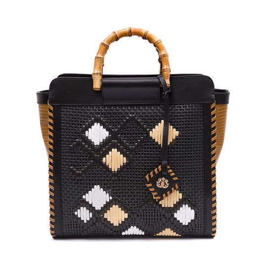 BOLSA CARRÉ GRANDE RÁFIA NAPOLI PRETA