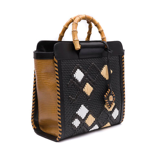 BOLSA CARRÉ GRANDE RÁFIA NAPOLI PRETA