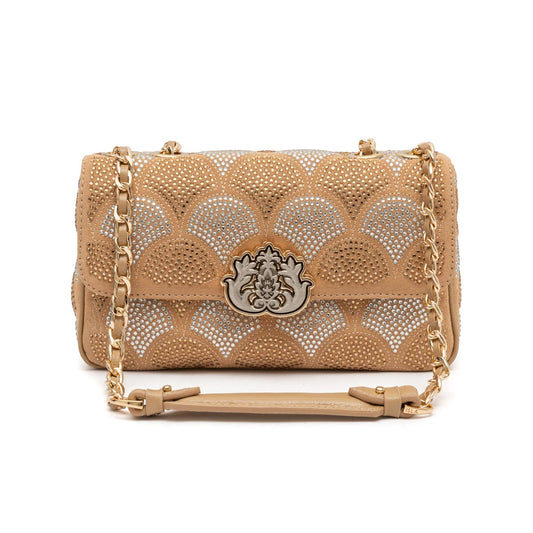 BOLSA SIRENA MONOGRAMA MÉDIA COCOON CRISTAL PRATA OURO