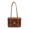 BOLSA FLAP SIENNA MÉDIA COURO PECAN