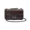 BOLSA BAGUETE ANNE PEQUENA COURO EXPRESSO ONIX
