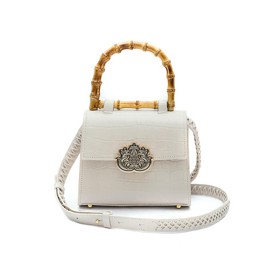BOLSA TOP HANDLE MINI COURO MAXI CROCO CHANTILLY