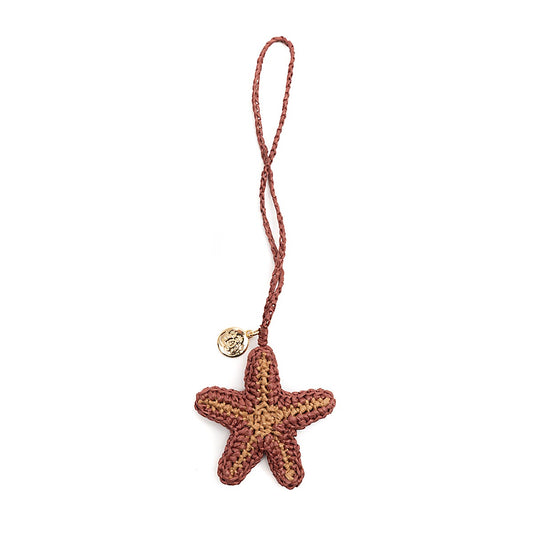 BAG CHARM CROCHÊ RÁFIA SEA ELEMENTS ESTRELA LICHIA