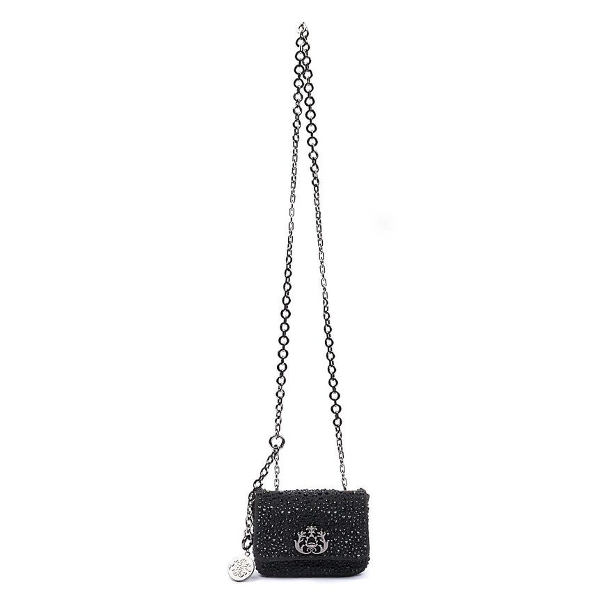 BOLSA NANO JOLIE CRISTAIS PRETO