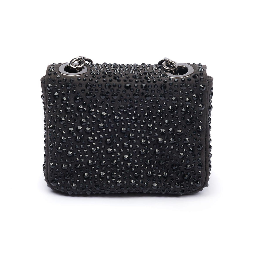BOLSA NANO JOLIE CRISTAIS PRETO
