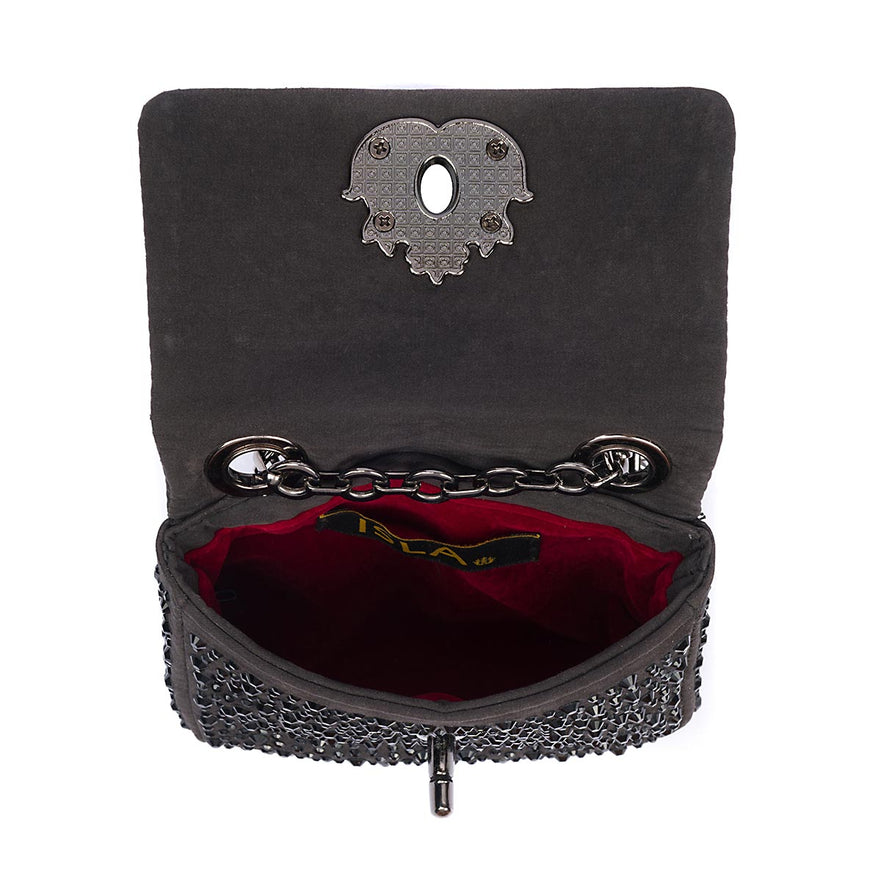 BOLSA NANO JOLIE CRISTAIS PRETO