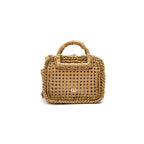 BOLSA FIORI MINI HANDMADE RÁFIA NATURAL