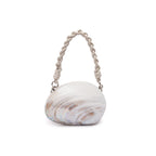 BOLSA CLUTCH  MÉDIA EM MADREPÉROLA CONCHA