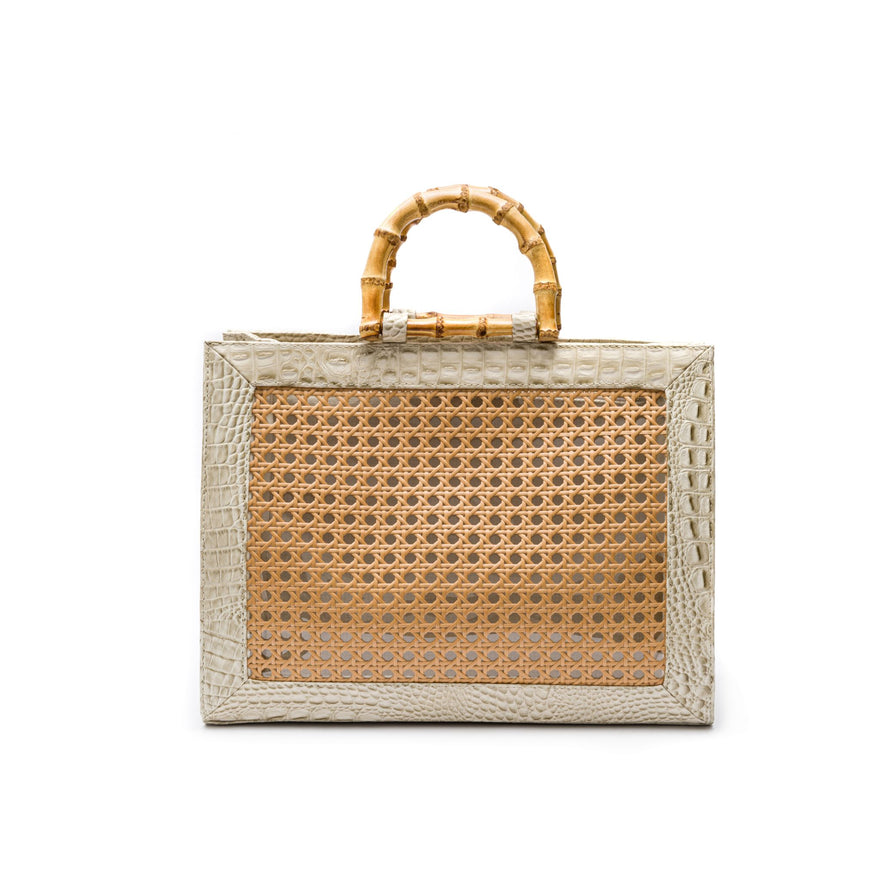 BOLSA DIANA MAXI EM COURO MAXI CROCO CHANTILLY