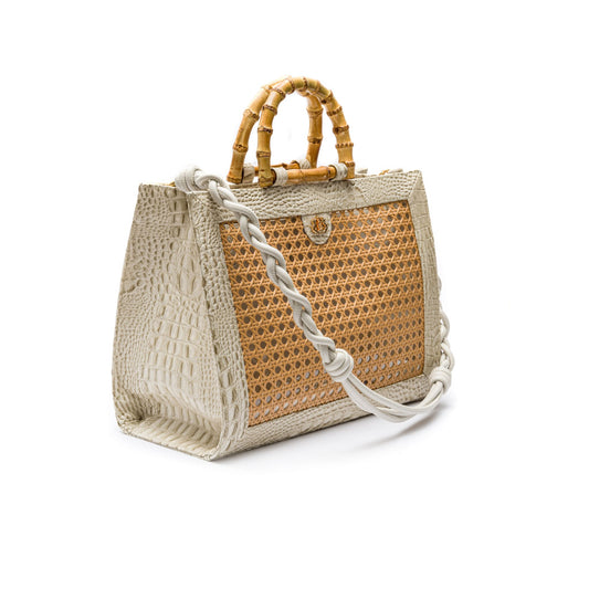 BOLSA DIANA MAXI EM COURO MAXI CROCO CHANTILLY