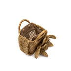 BOLSA FIORI MINI HANDMADE RÁFIA NATURAL