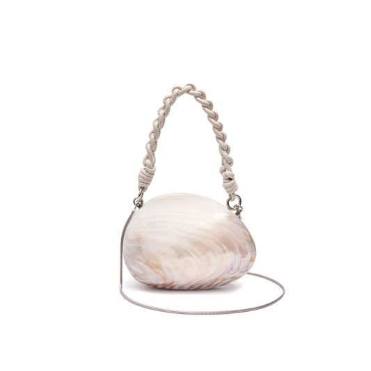 BOLSA CLUTCH  MÉDIA EM MADREPÉROLA CONCHA