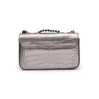 BOLSA BAGUETE ANNE MINI COURO CROCO ROXY ONIX