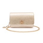 BOLSA CARTEIRA FOREVER  PEQUENA COURO STELLARE OURO LIGHT
