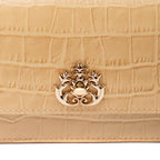 BOLSA CARTEIRA FOREVER PEQUENA COURO MAXI CROCO CITRINO