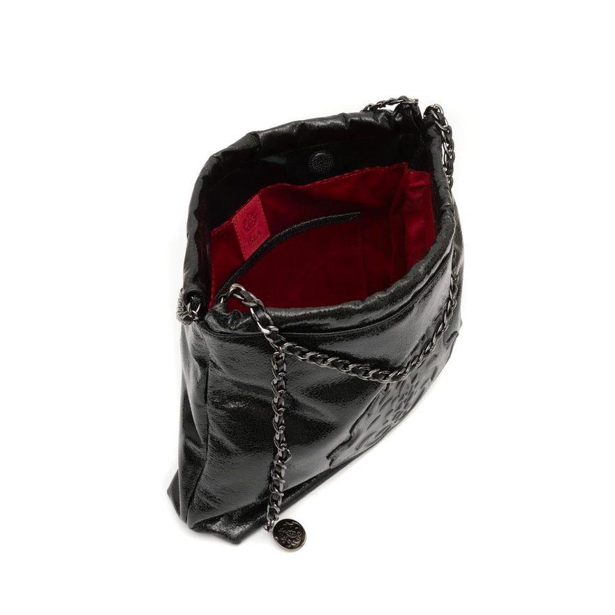 BOLSA DAYSE HOBO MAXI EM COURO BODAN ONIX