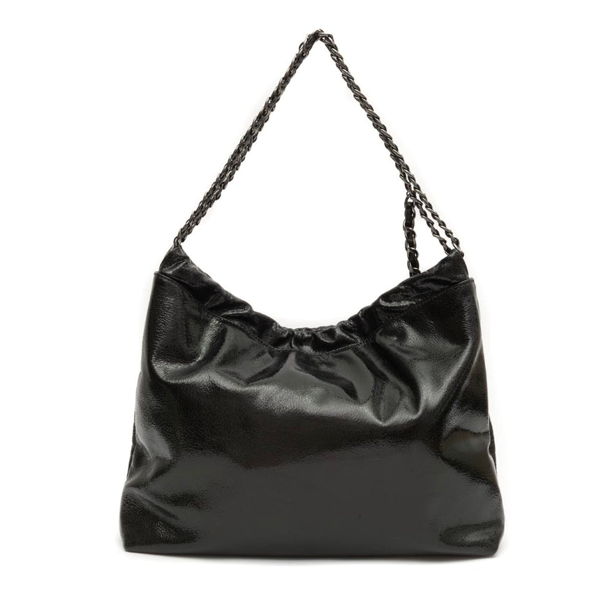 BOLSA DAYSE HOBO MAXI EM COURO BODAN ONIX