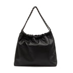 BOLSA DAYSE HOBO MAXI EM COURO PRETO