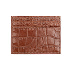 CARTEIRA COURO NEW  CROCO BROWNIE