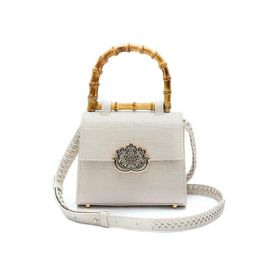 BOLSA TOP HANDLE MINI COURO MAXI CROCO CHANTILLY