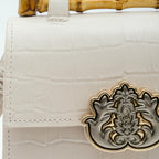 BOLSA TOP HANDLE MINI COURO MAXI CROCO CHANTILLY