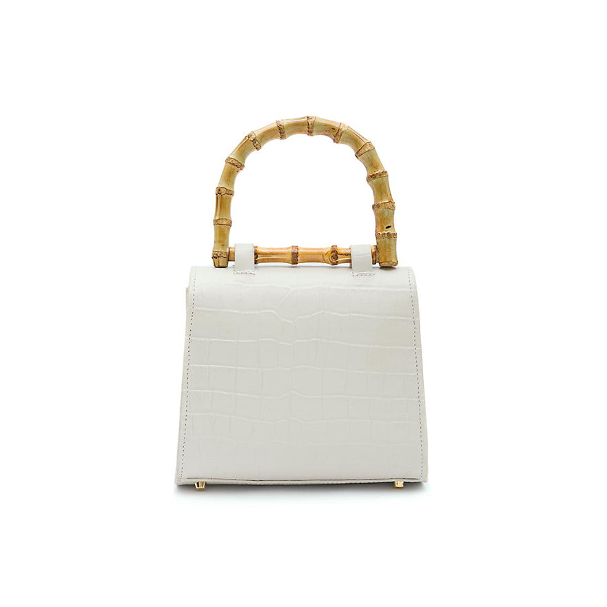 BOLSA TOP HANDLE MINI COURO MAXI CROCO CHANTILLY