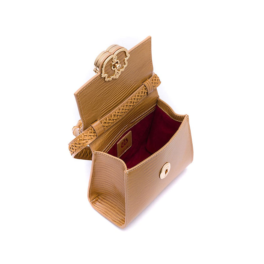BOLSA TOP HANDLE MINI LIZARD SELA
