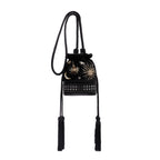 BOLSA BUCKET MEDIA VELUDO COSMIC