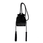 BOLSA BUCKET MEDIA VELUDO COSMIC