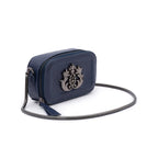 BOLSA MINI  DANCE EM COURO LIZARD MARINHO