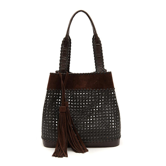 BOLSA TOTE SEXTAVADA GRANDE  CAMURÇA CAFÉ