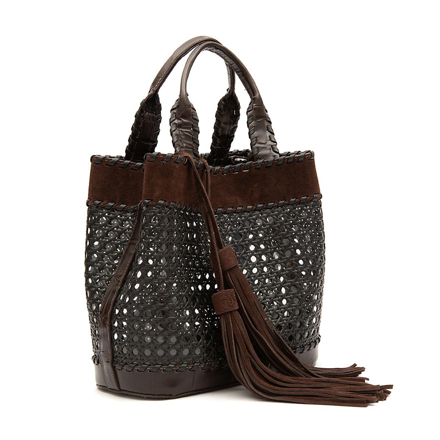 BOLSA TOTE RESORT SEXTAVADA MÉDIA CAMURÇA CAFÉ