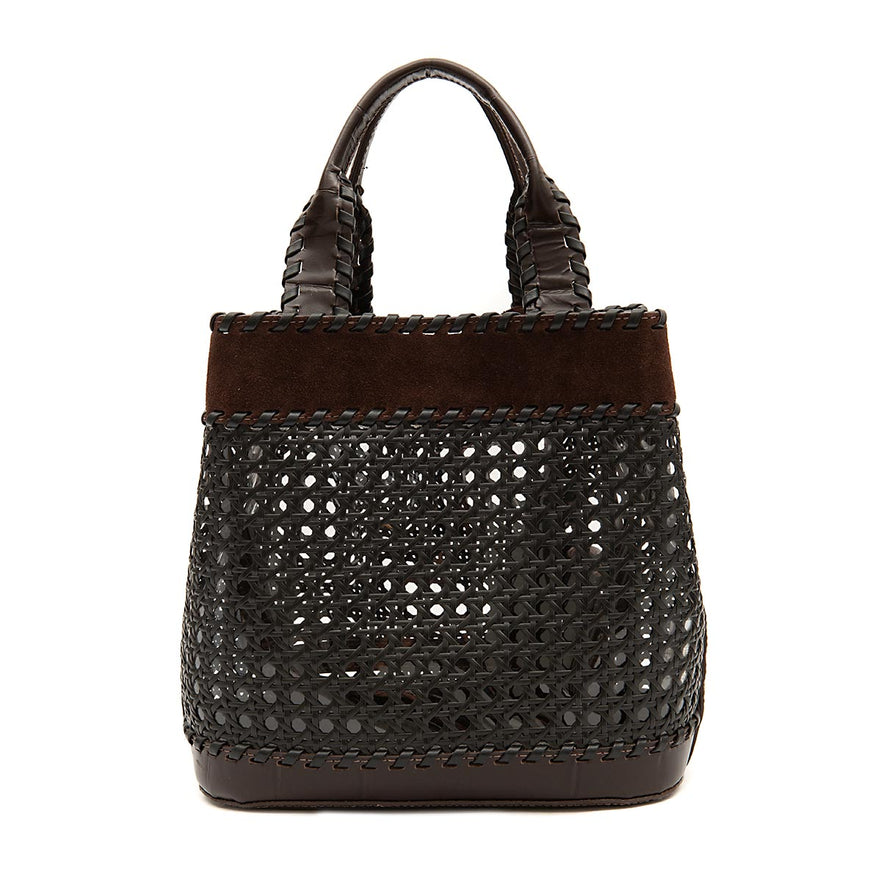 BOLSA TOTE RESORT SEXTAVADA MÉDIA CAMURÇA CAFÉ