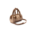 BOLSA BOWLING MAIA MINI COURO COBRA CLARA