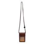 BOLSA POUCH PALHA MINI  SEXTAVADA MAXI CROCO PINHÃO