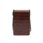 BOLSA POUCH PALHA MINI  SEXTAVADA MAXI CROCO PINHÃO