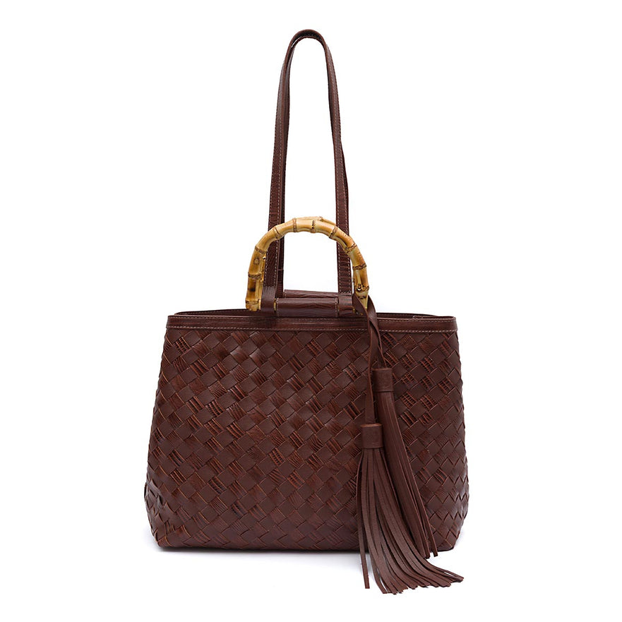 BOLSA SHOPPING TOTE GRANDE TRESSÊ LIZARD SOFT PINHÃO