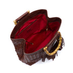 BOLSA SHOPPING TOTE GRANDE TRESSÊ LIZARD SOFT PINHÃO