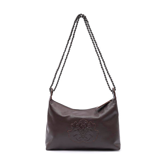 BOLSA DAYSE CROSSBODY PEQUENA COURO SOFT EXPRESSO ONIX